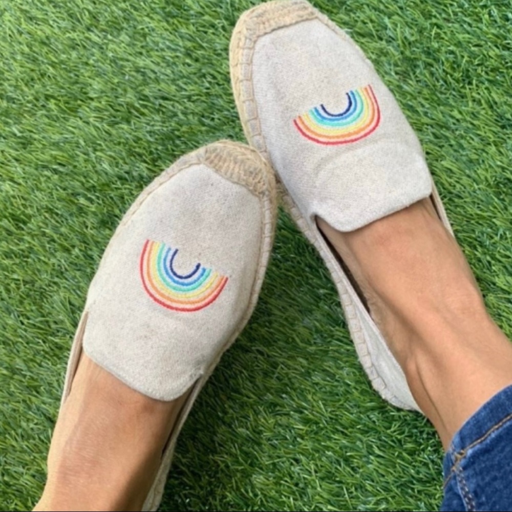 Soludos | Rainbow Embroidered Espadrilles